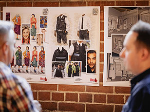 Costume mood boards Photo Mark Senior